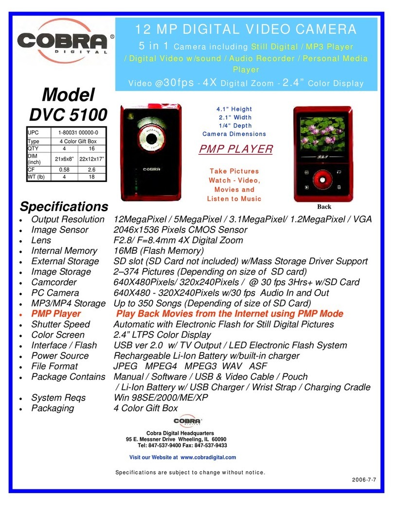 Cobra Digital DVC5100 User manual