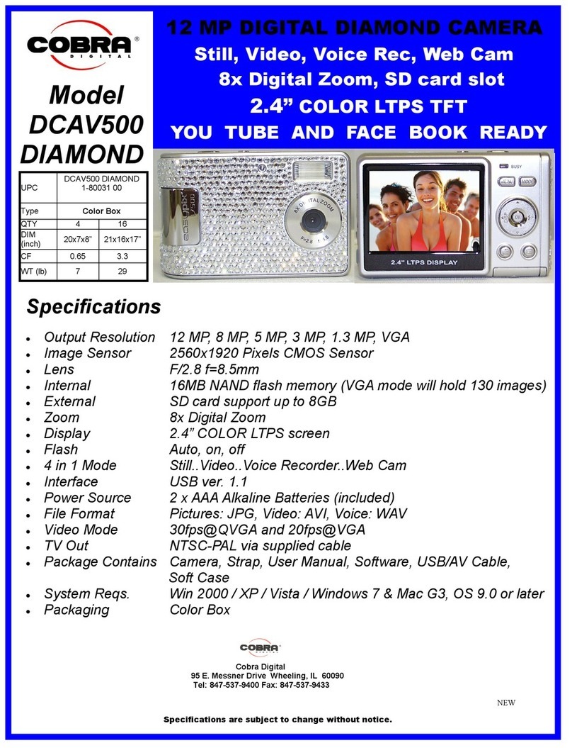 Cobra Digital Diamond DCAV500 User manual