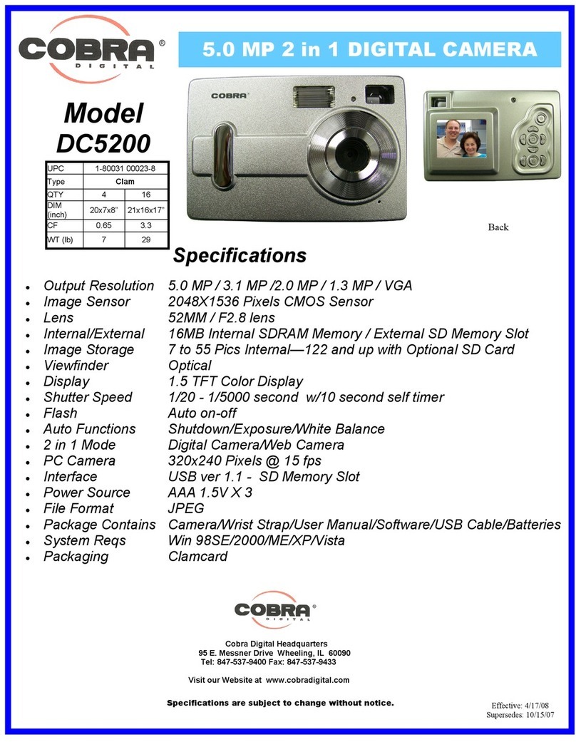 Cobra Digital DC5200 Specifications