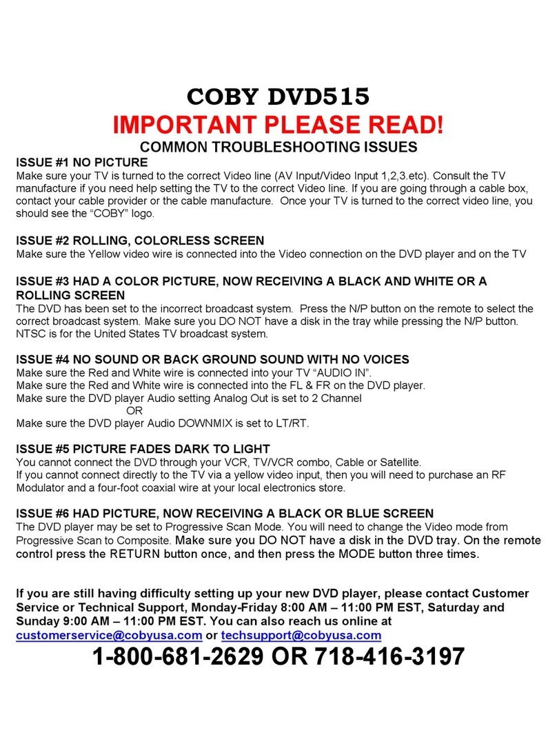 Coby DVD-515 Operating instructions