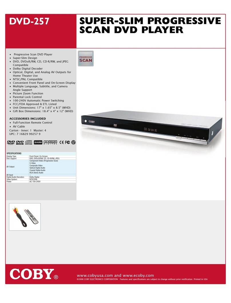 Coby DVD-257 User manual