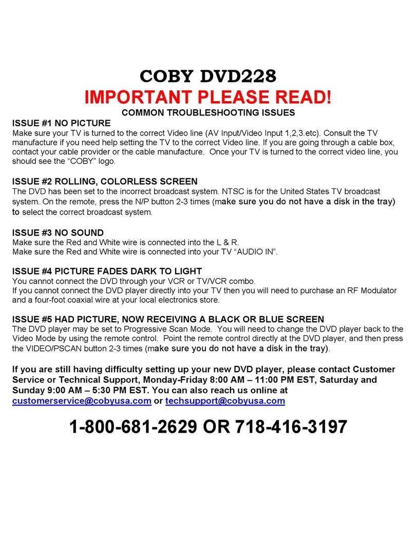 Coby DVD-228 Operating instructions