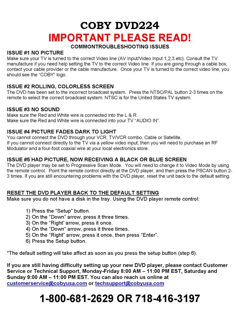 Coby DVD-224 Instruction Manual