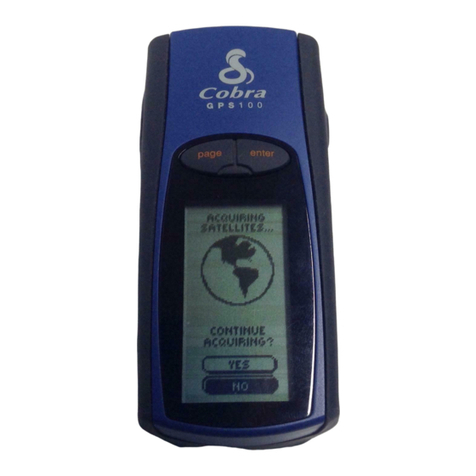 Cobra GPS100 quick start guide