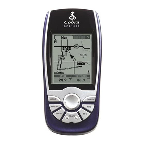 Cobra GPS1000 Quick reference guide