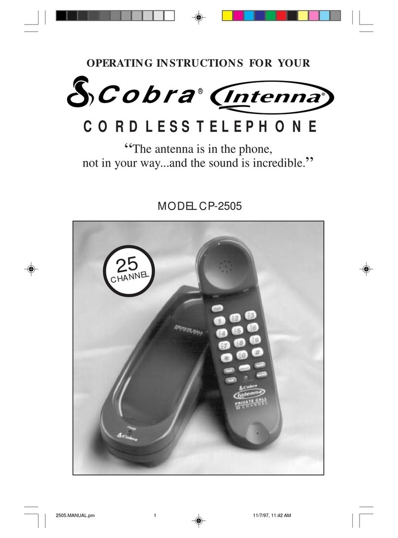 Cobra Intenna CP-2505 operating instructions