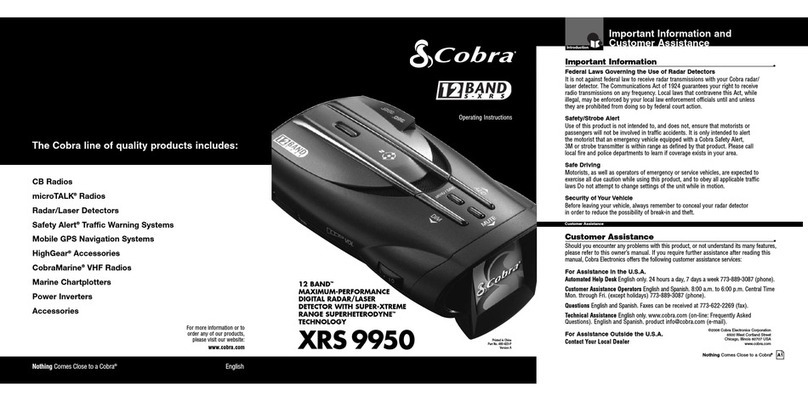 Cobra XRS 9950 User manual