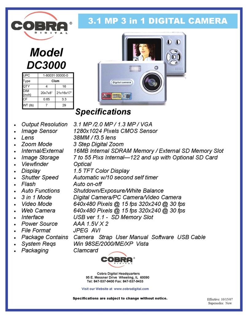 Cobra Digital DC3000 Specifications