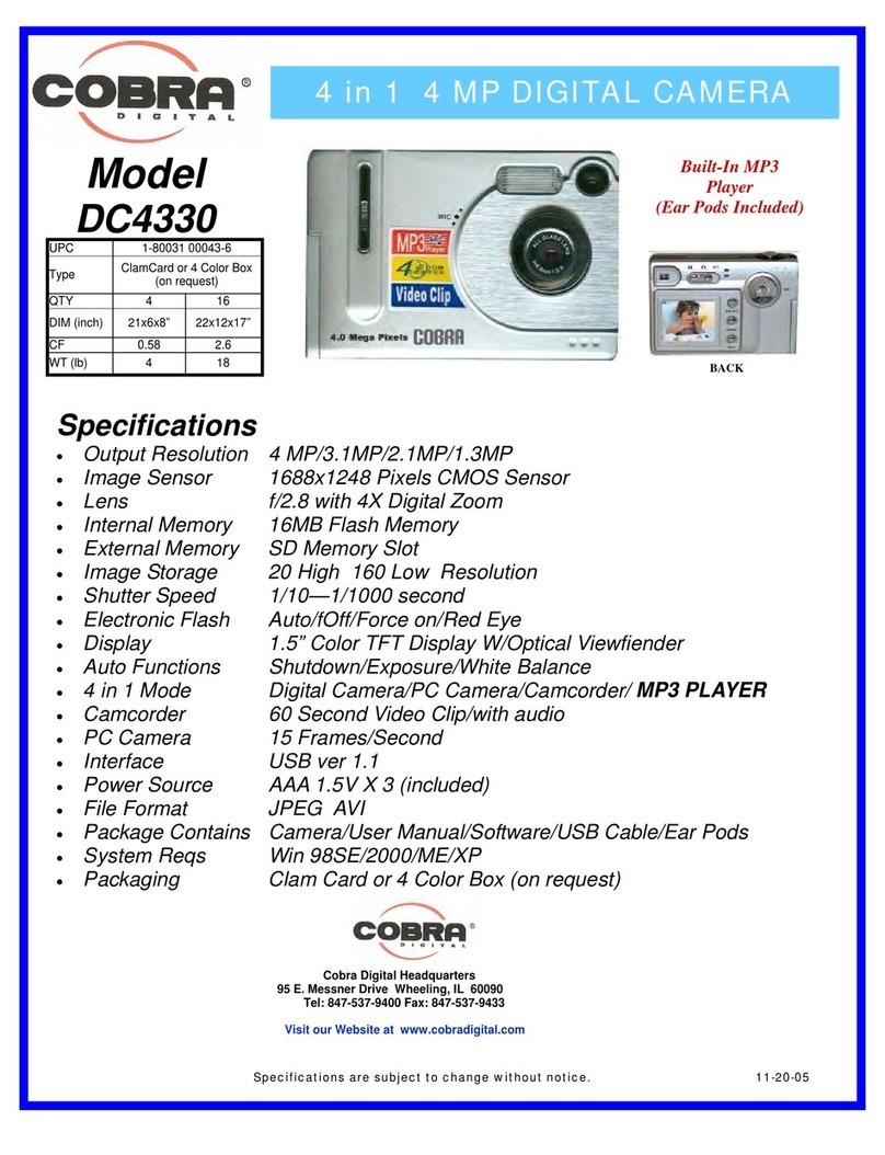 Cobra Digital DC4330 Specifications