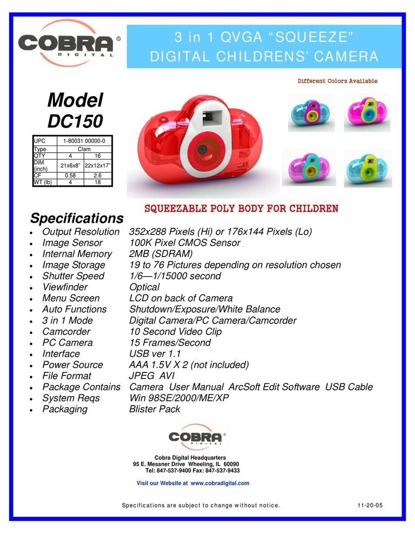 Cobra Digital DC150 User manual