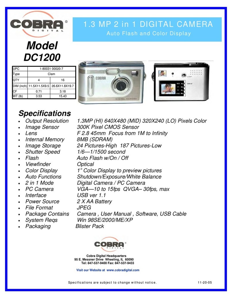 Cobra Digital DC1200 User manual