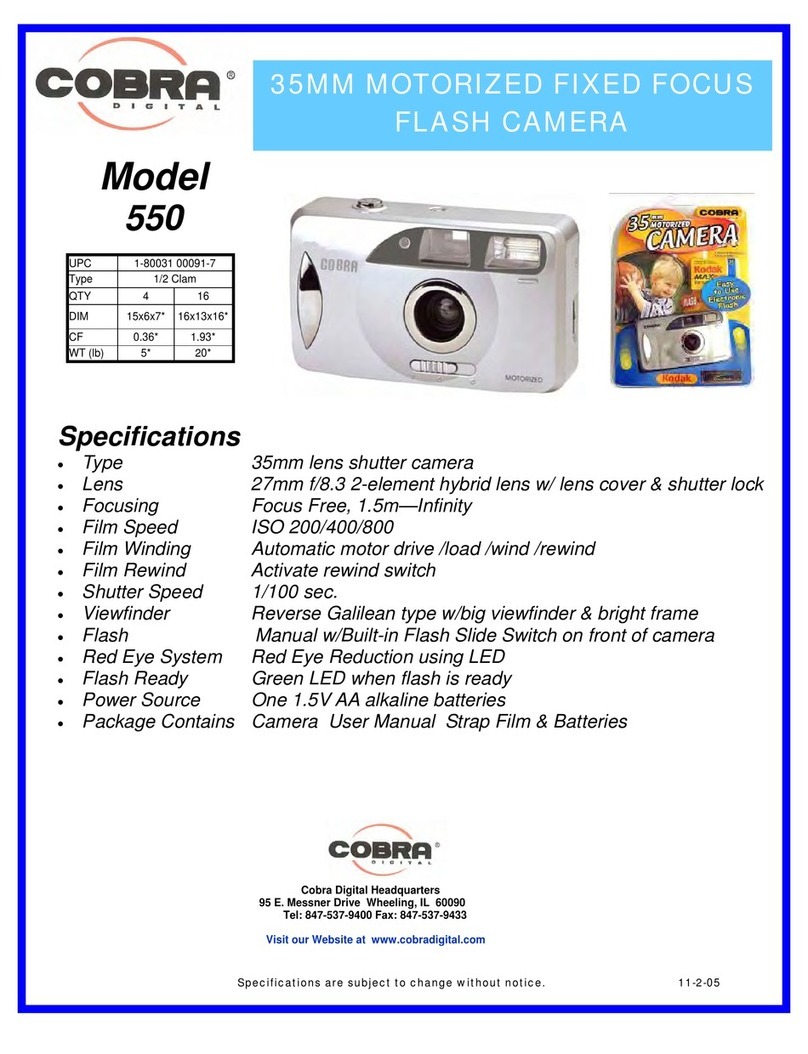Cobra Digital 550 Specifications