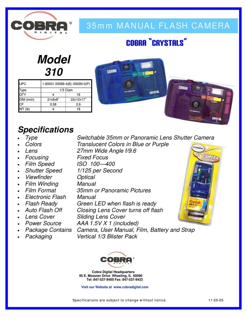Cobra Digital CRYSTALS 310 Specifications