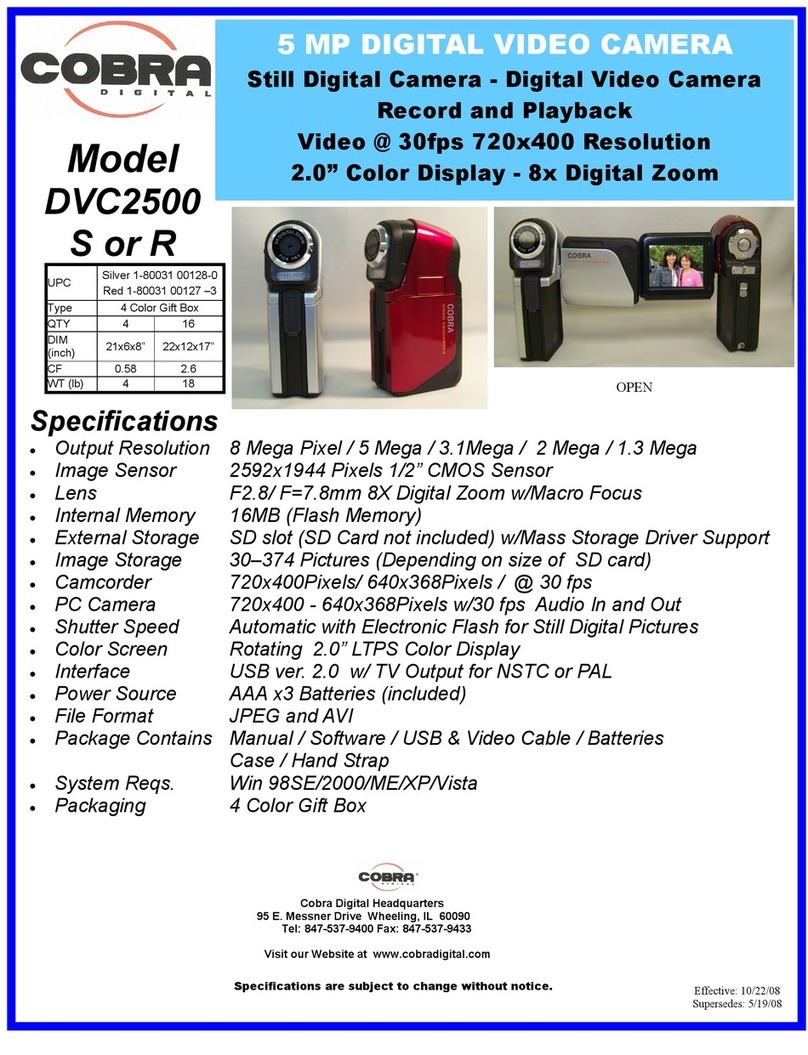 Cobra Digital DVC2500 User manual