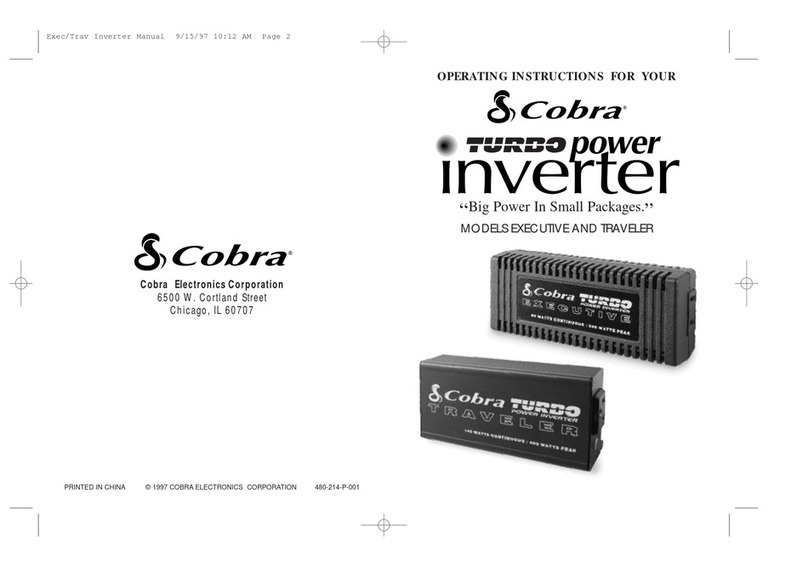 Cobra Executive operating instructions