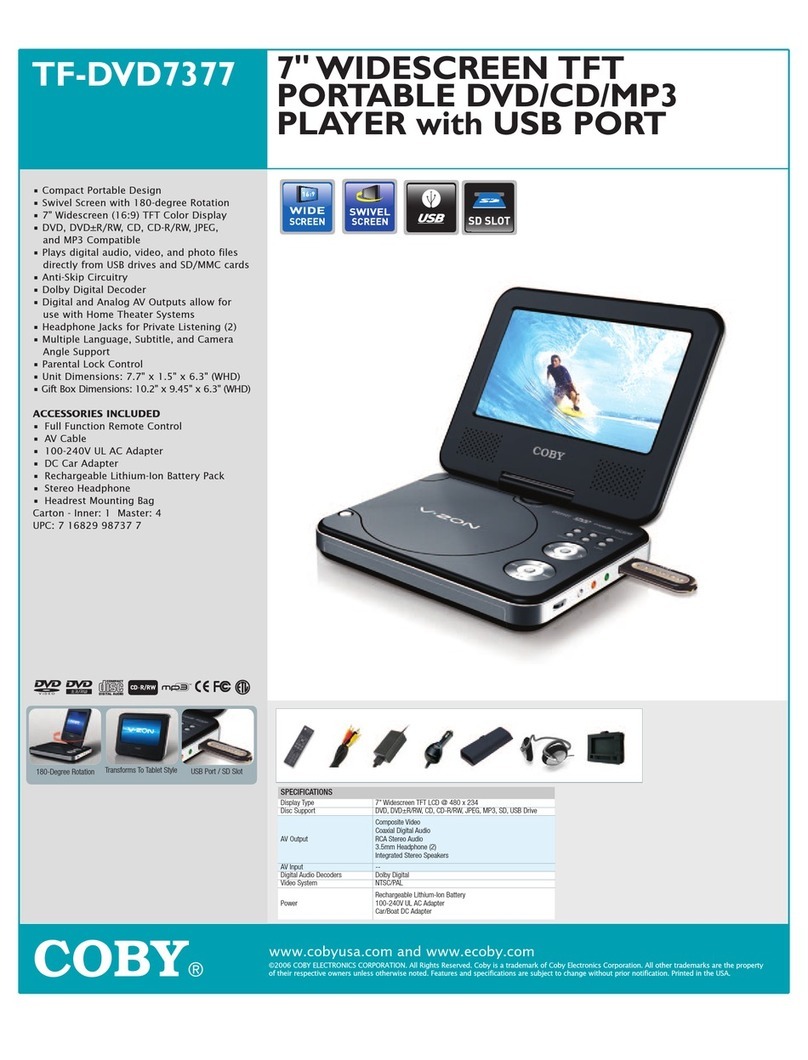 Coby TF-DVD7377 Specifications