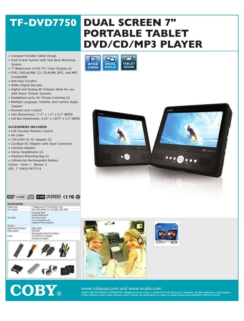 Coby TF-DVD7750 User manual