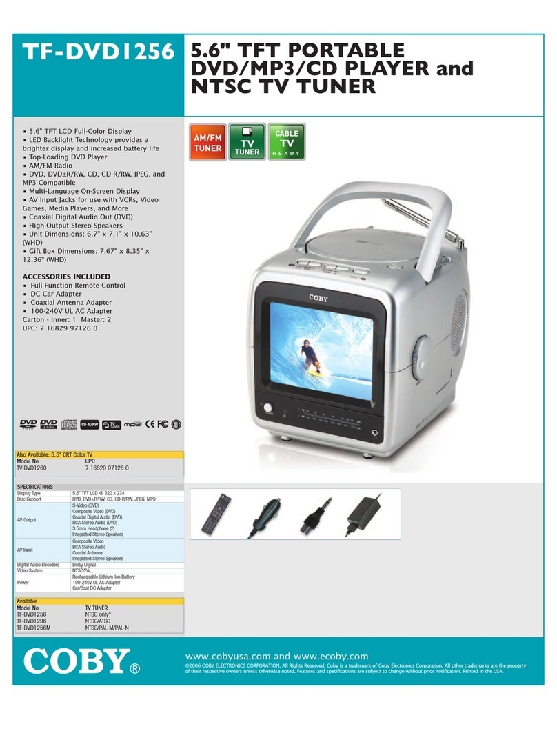 Coby TF-DVD1256 User manual