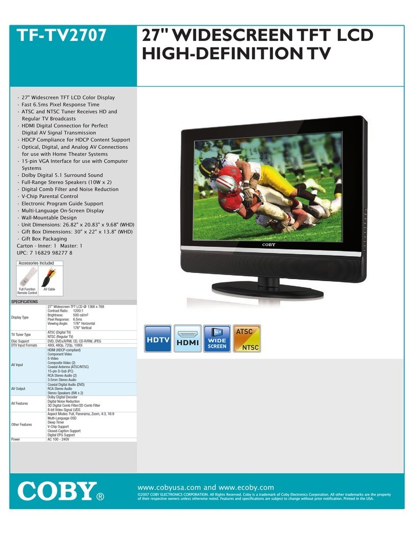 Coby TF-TV2707 User manual