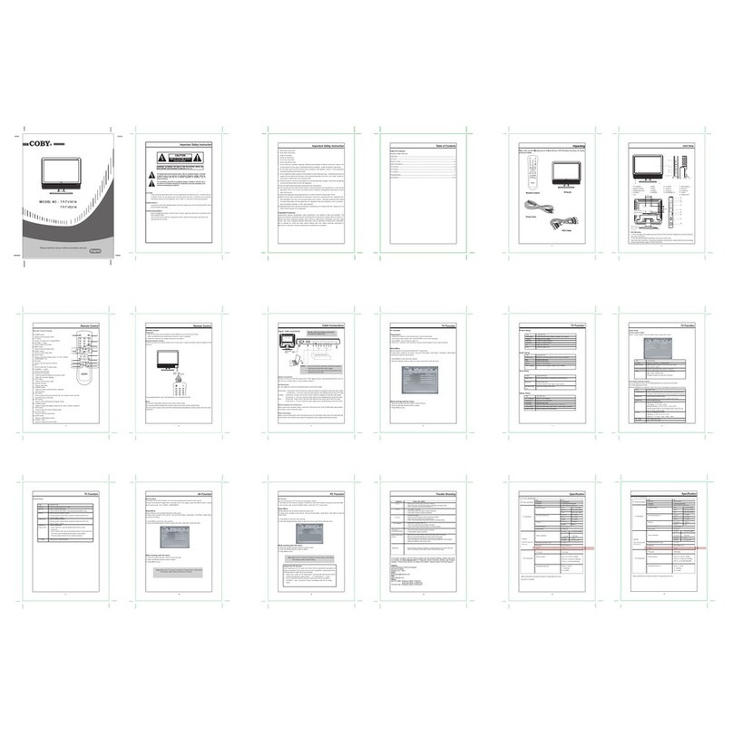 Coby TF-TV1514 User manual