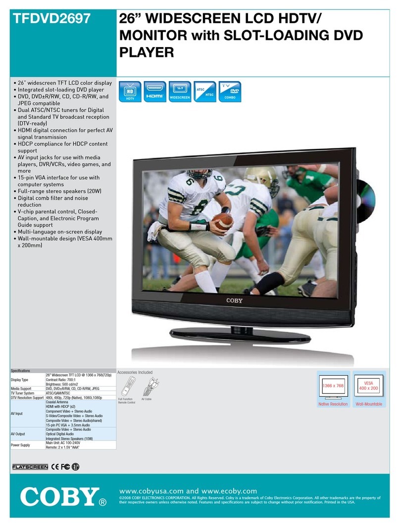 Coby TFDVD2697 Specifications