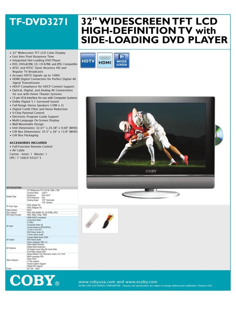 Coby TF-DVD3271 Specifications