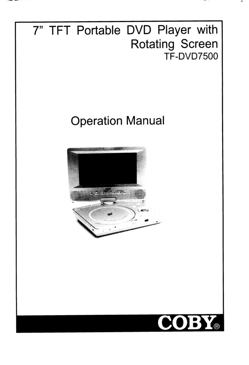 Coby TF-DVD7500 Operation manual