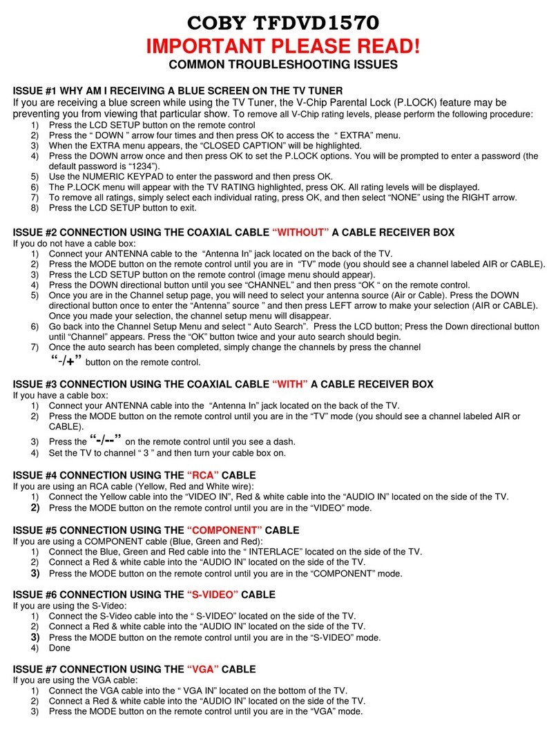 Coby TF-DVD1570 Operating instructions