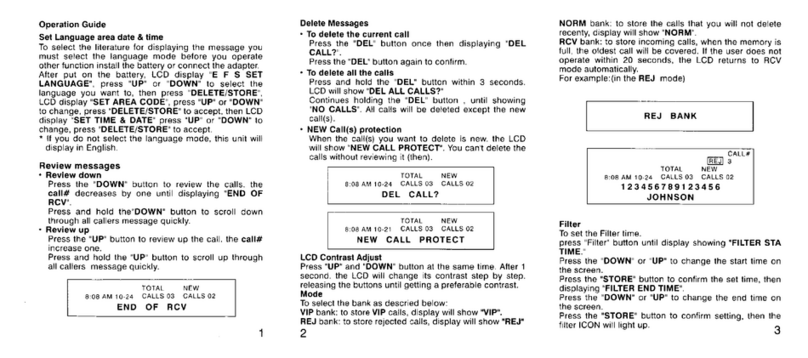Coby CT-P20 user manual