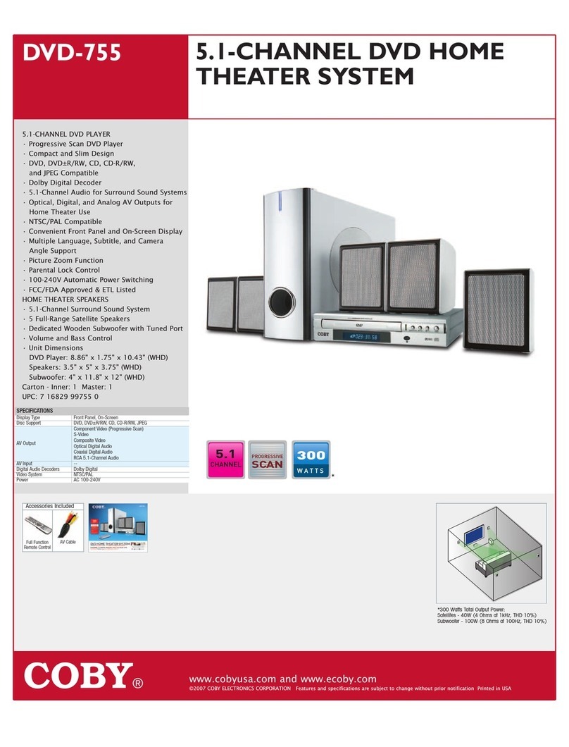Coby DVD-755 Specifications