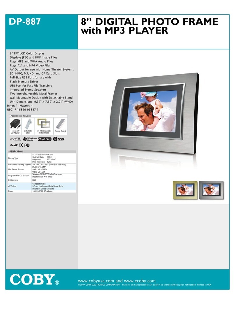 Coby DP-887 User manual