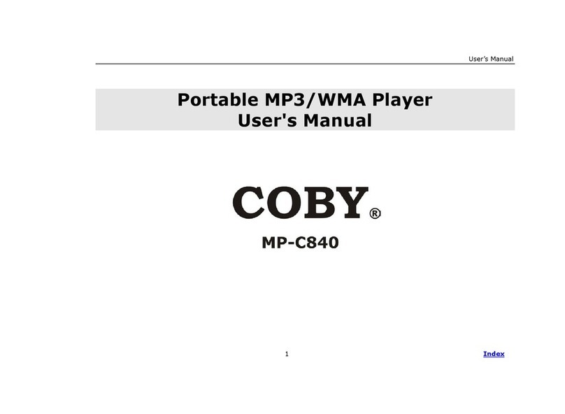 Coby MP-C840 User manual