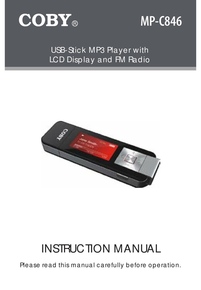 Coby MP-C846 User manual