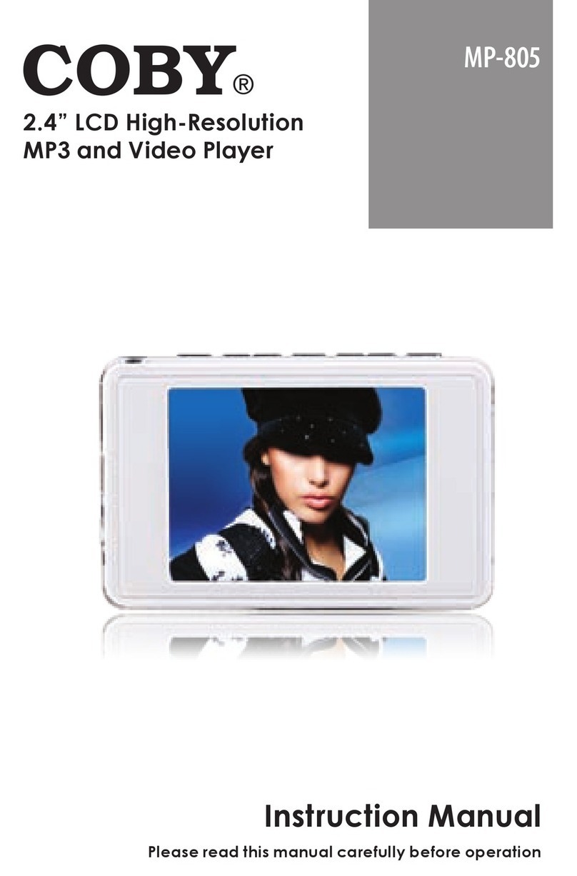 Coby MP-805 2GB instruction manual