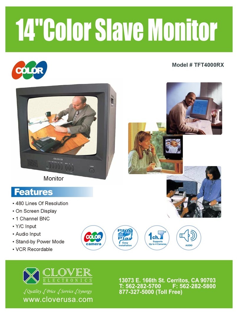 Clover TFT4000RX User manual