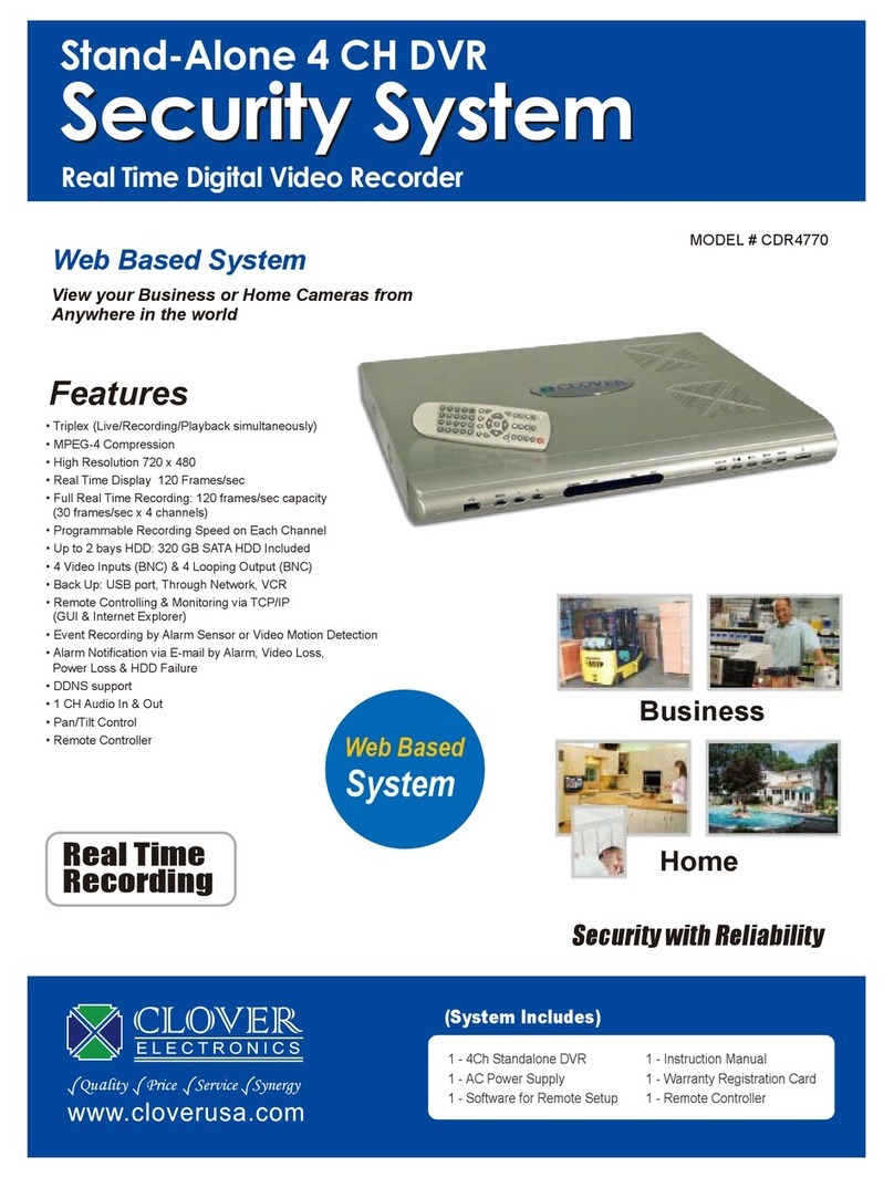 Clover CDR-4770 User manual