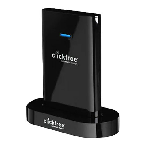 Clickfree C2 Portable Backup 250GB user guide