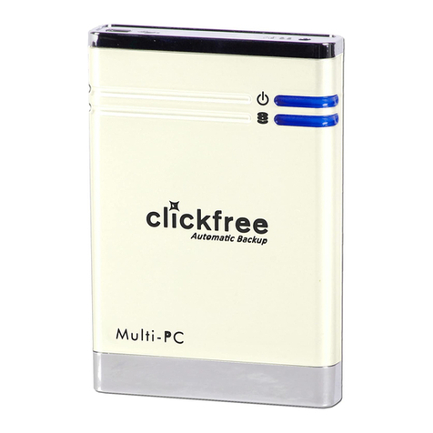 Clickfree Portable Backup HD525 User manual