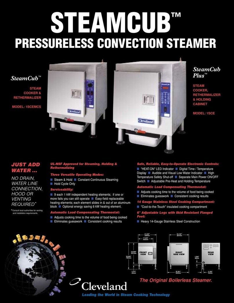 Cleveland SteamCub 1SCE User manual Cleveland SteamCub 1SCE User manual