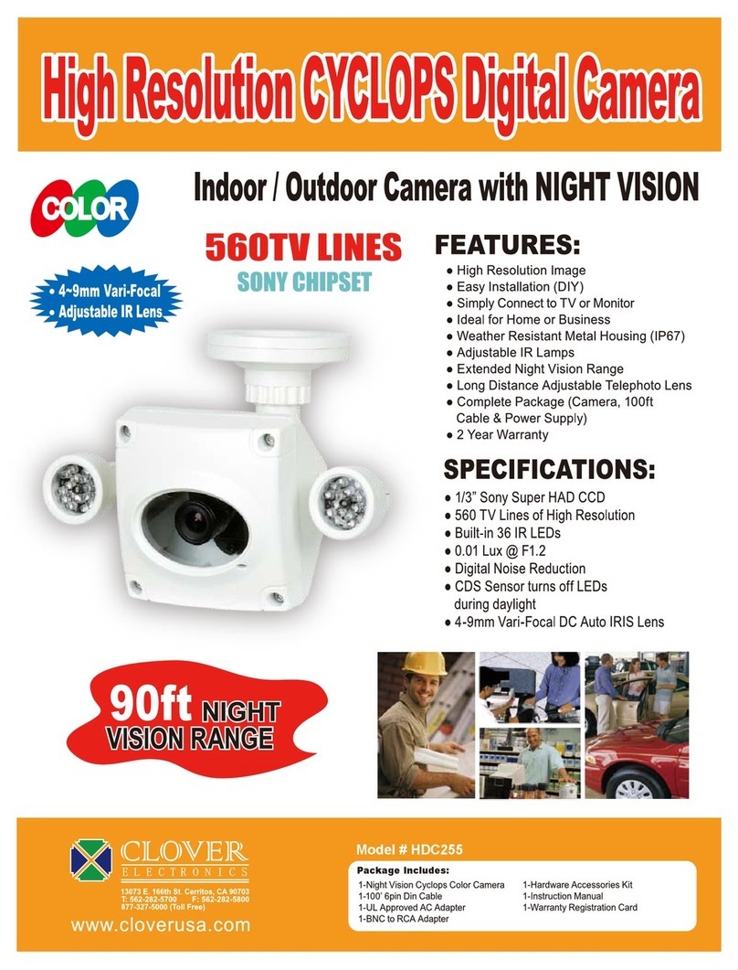 Clover HDC255 User manual Clover HDC255 User manual