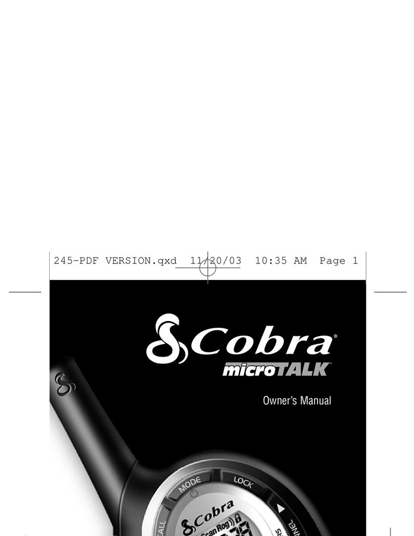Cobra microTALK PR 245 User manual