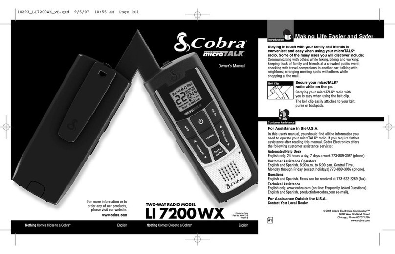 Cobra microTALK LI7200-2WXVP User manual