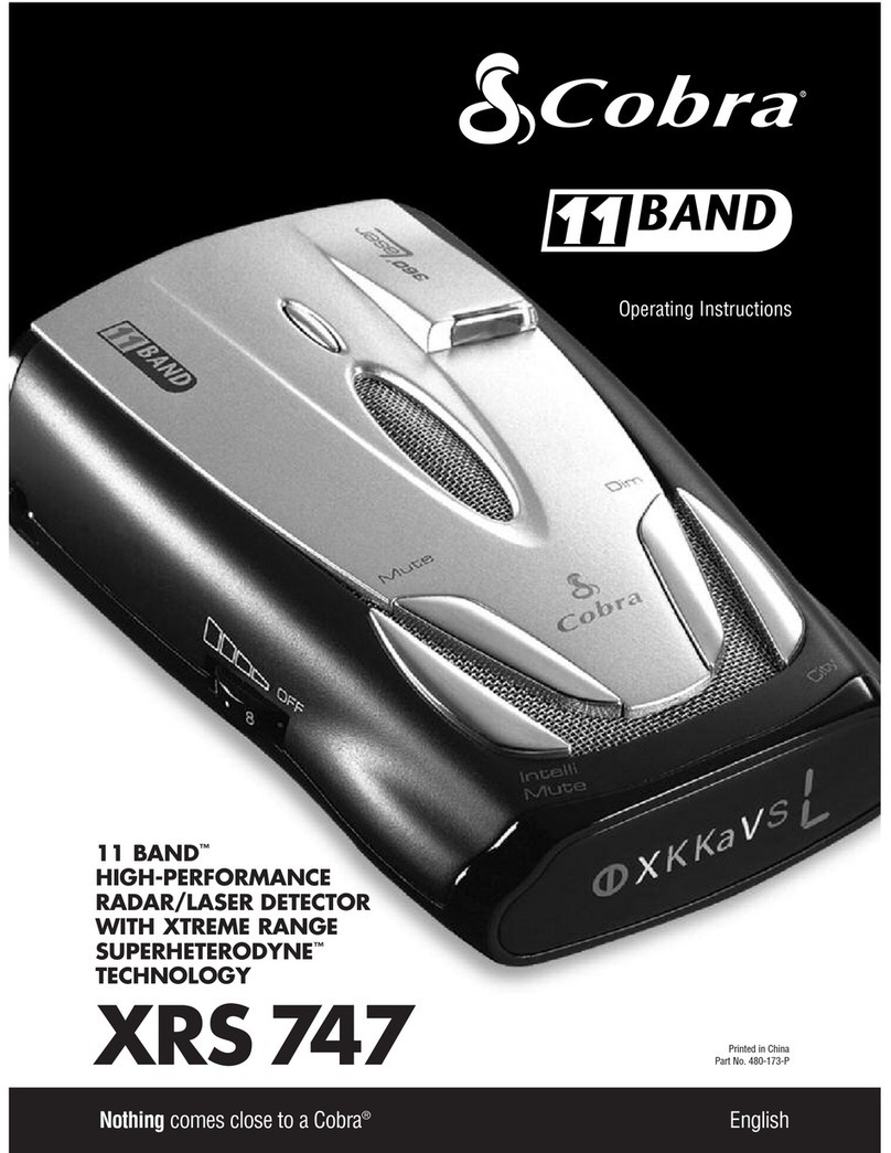 Cobra XRS 747 User manual