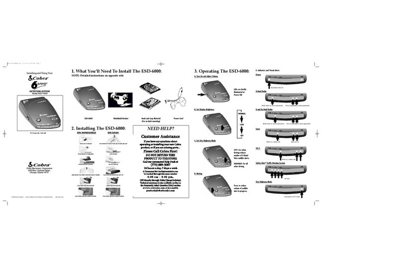 Cobra ESD6000 Guide Cobra ESD6000 Guide