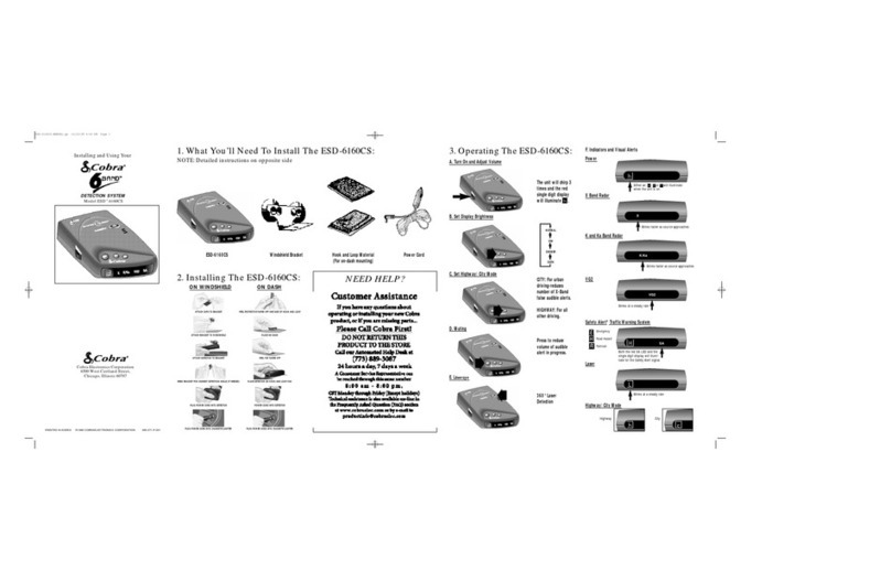 Cobra ESD6160 Guide
