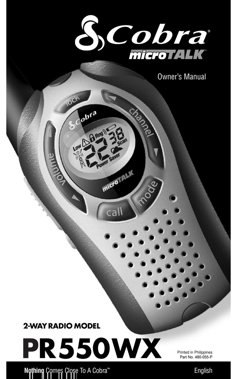 Cobra PR 550WX owner's manual