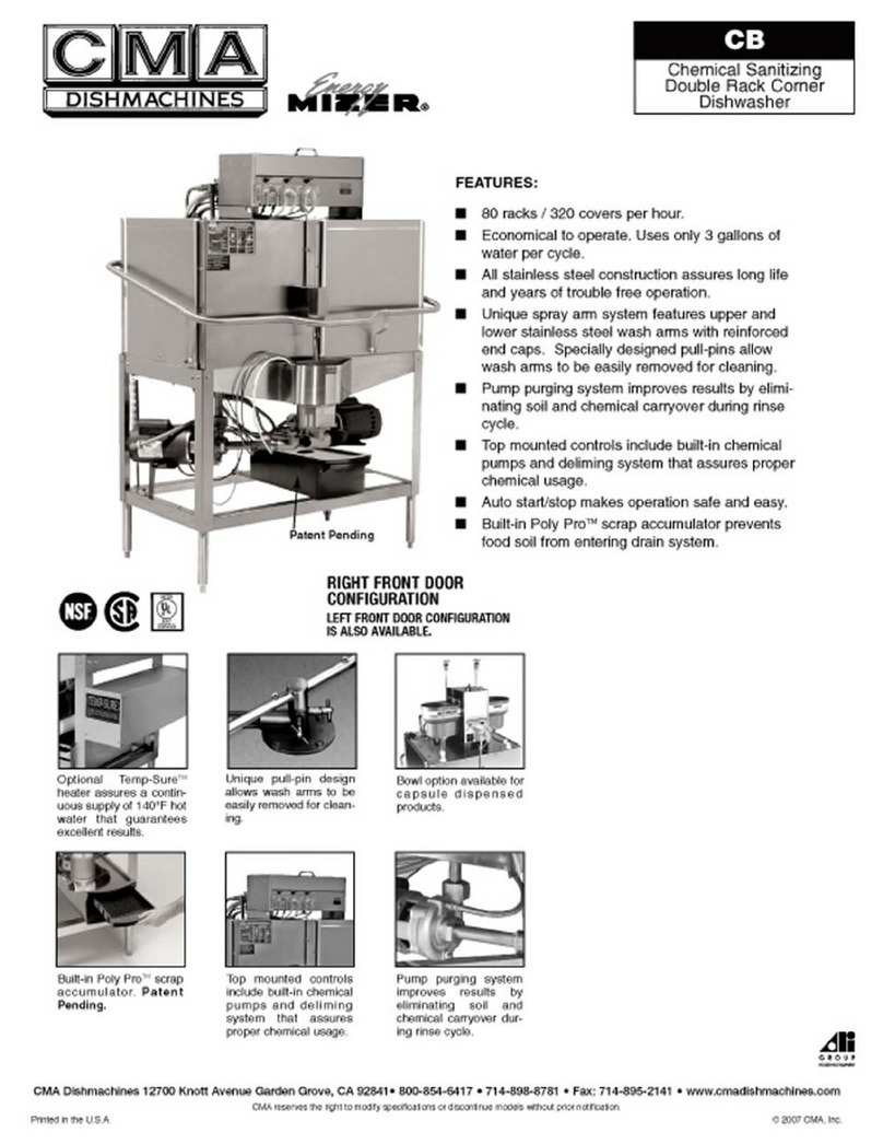 CMA Dishmachines CMA-CB User manual