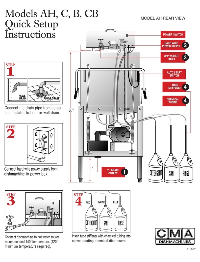 CMA Dishmachines CMA-AH Manual CMA Dishmachines CMA-AH Manual