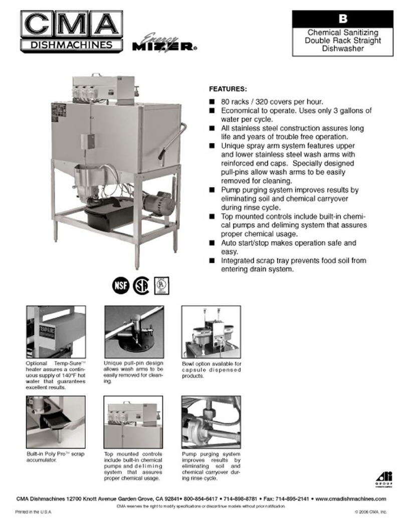CMA Dishmachines CMA-B Specifications