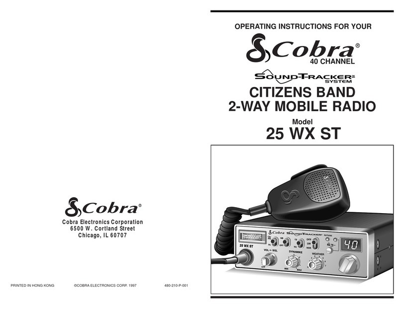 Cobra 25WXST User manual